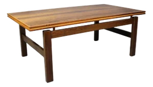 Danish Rosewood Coffee Table with Floating Top, 1960s