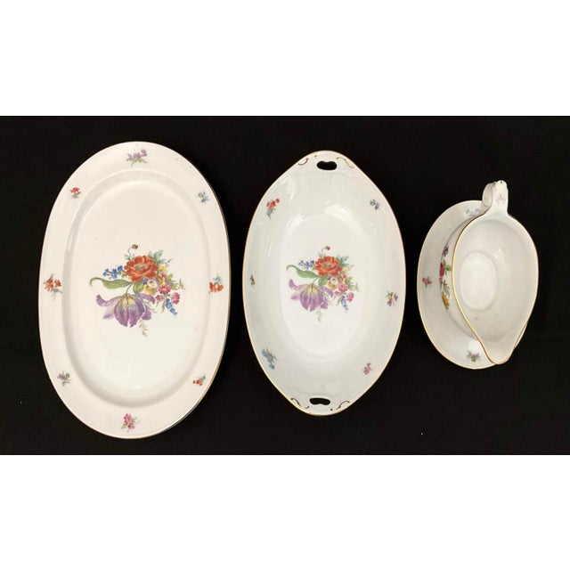 1980s Exceptional Set of Furstenberg “Ancestral Dresden” China - 71 Pieces For Sale - Image 10 of 16