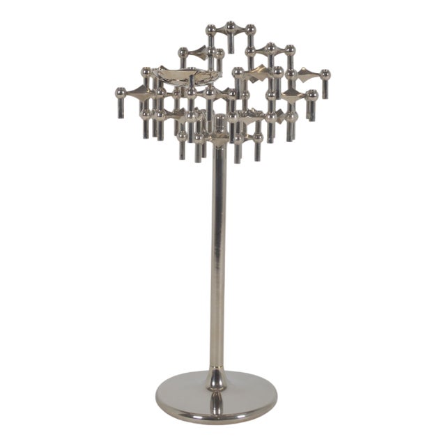 Vintage Floor Candlestick by Fritz Nagel for BMF, 1970s, Set of 23 For Sale