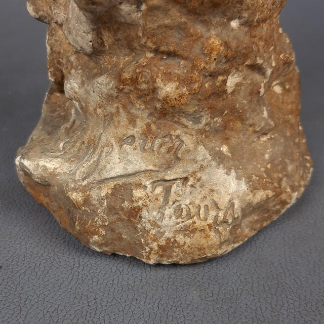 Ancient Kaolin Sculpture by A. Bordeaux, 1800s For Sale - Image 12 of 14