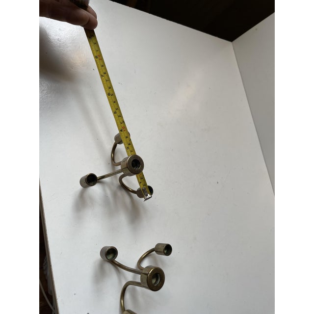 Small Danish Candleholders in Brass, 1960s, Set of 2 For Sale - Image 6 of 8