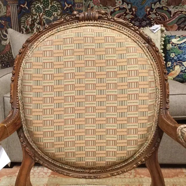 Late 19th Century Pair of Traditional 19th Century Louis XVI Style Accent Chairs For Sale - Image 5 of 13