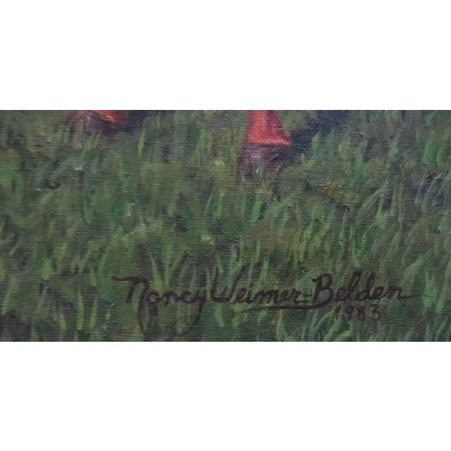 Contemporary Race Horse Oil Portrait Painting "Raymond" by Nancy Weimer Belden For Sale - Image 3 of 5