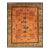 1920s Orange Dragon Medallion Antique Chinese Art Deco Carpet 8'10'' X 11'5'' Knotted Wool Rug For Sale