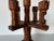 Mid-Century Modern Vintage Hand Carved Wood Five Arms Candelabra For Sale - Image 3 of 9