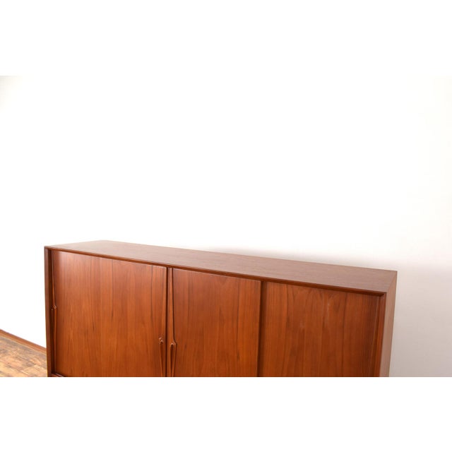Mid-Century Danish Teak Model 13 Highboard by Gunni Omann for Omann Jun, 1960s For Sale - Image 16 of 18