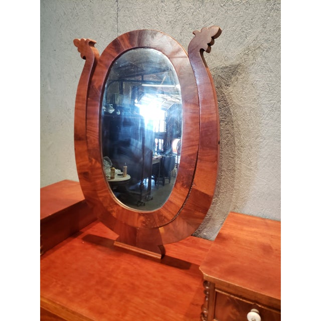 Late 19th Century Antique Empire Style Mohogany Chest For Sale - Image 6 of 10