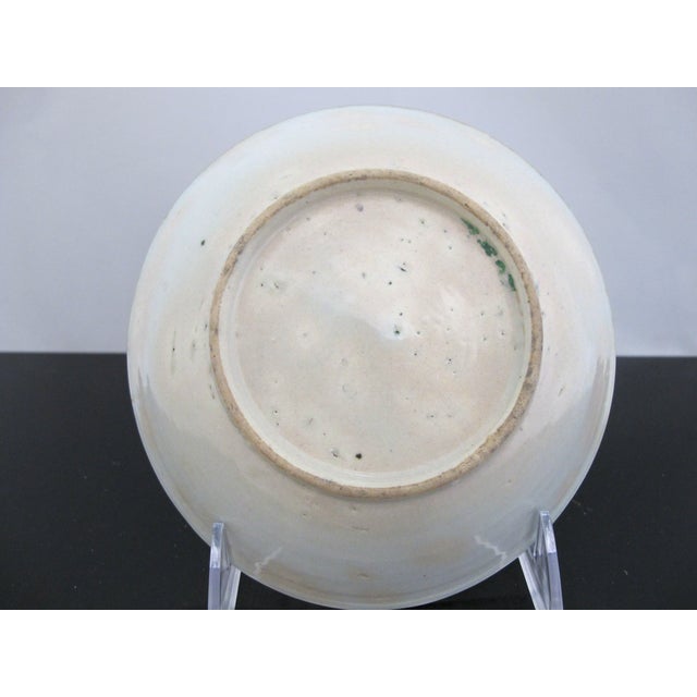 Antique Chinese Blue & White Swatow Porcelain Shallow Bowl Saucer Crab Bowl For Sale In Portland, OR - Image 6 of 6