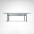 1990s LC6 Glass and Metal Dining Table by Le Corbusier for Cassina, 1990s For Sale - Image 5 of 12