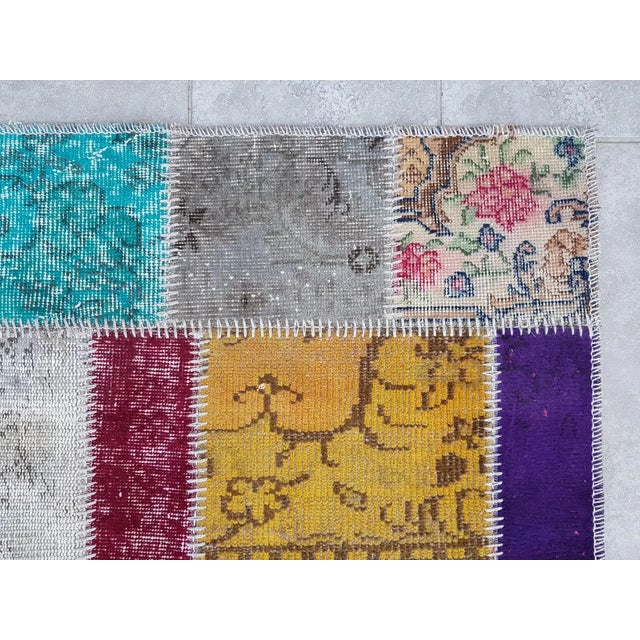 Vintage Wool Hallway Runner For Sale - Image 10 of 10