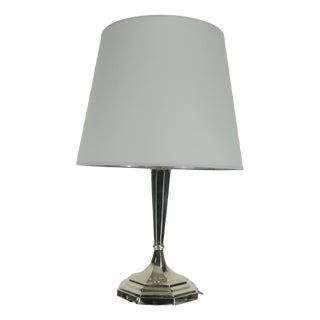 Sterling Silver Table Lamp, 1910s For Sale