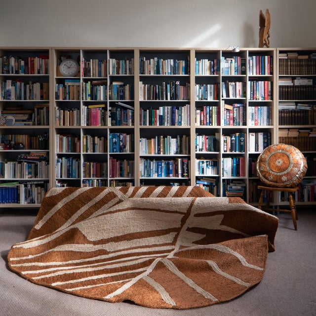 Not Yet Made - Made To Order Jiko II (Dusty Earth and White Sand) Rug by Kelechi Ejikeme for Swallo Studio For Sale - Image 5 of 5