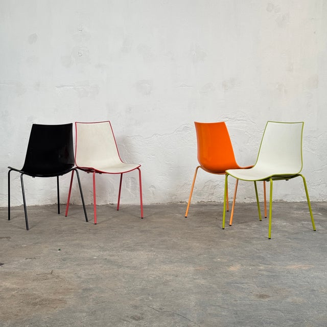 Italian 3D Colour Chairs from Pedrali, Set of 4 For Sale - Image 3 of 15