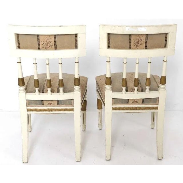 1940s 1940s Set 4 Swedish Vintage Dining Chairs For Sale - Image 5 of 12