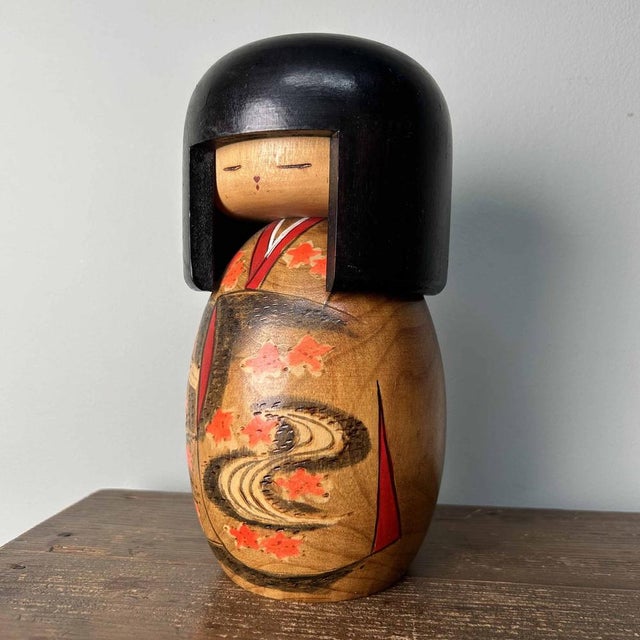 Vintage Gunma Sosaku Kokeshi Figurine by Miyagawa Kunio, 1980s For Sale - Image 11 of 11
