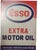 Superb English made vintage Esso Motor Oil dealer advertising sign, tin construction, in excellent condition. Full size,...