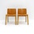 Wonderful, solid wood dining/side chairs with plywood seats, Italy, 1980. Two chairs available. Priced individually.
