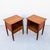 Mid-Century Modern Restored 1950s Mount Airy Walnut & Brass Sculptural Mid Century Nightstands, Attributed, Pair For Sale - Image 3 of 12