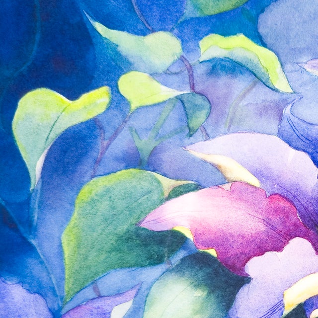 Modern Leatherflower and Clematis Vines - Tomoko Parry, C. 1990s For Sale - Image 3 of 10