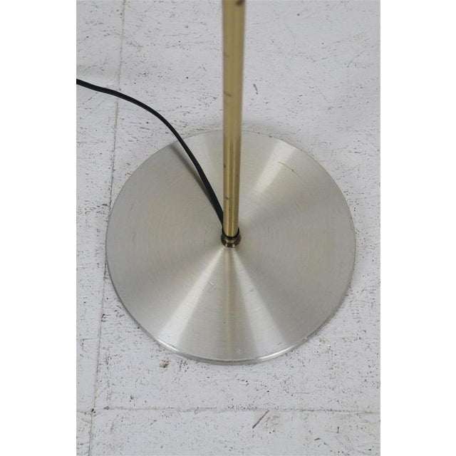 Mid-Century Danish Modern Gilt Floor Lamp from Lyskær Belysning, 1970s For Sale - Image 13 of 14