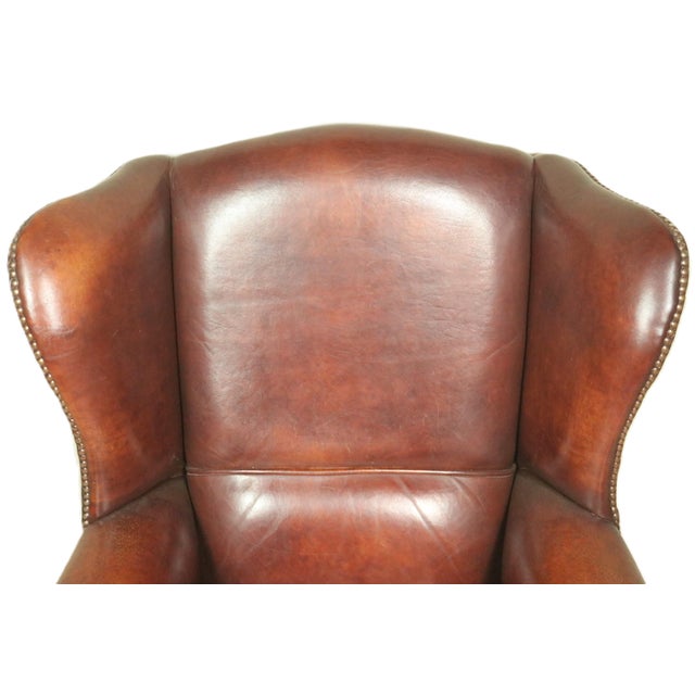 English Mid 20th Century Oversized Wing Chair For Sale - Image 3 of 10
