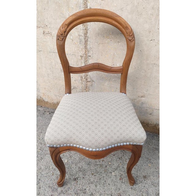 Set of Louis Philippe Chairs in Mahogany, 1890s For Sale - Image 4 of 8