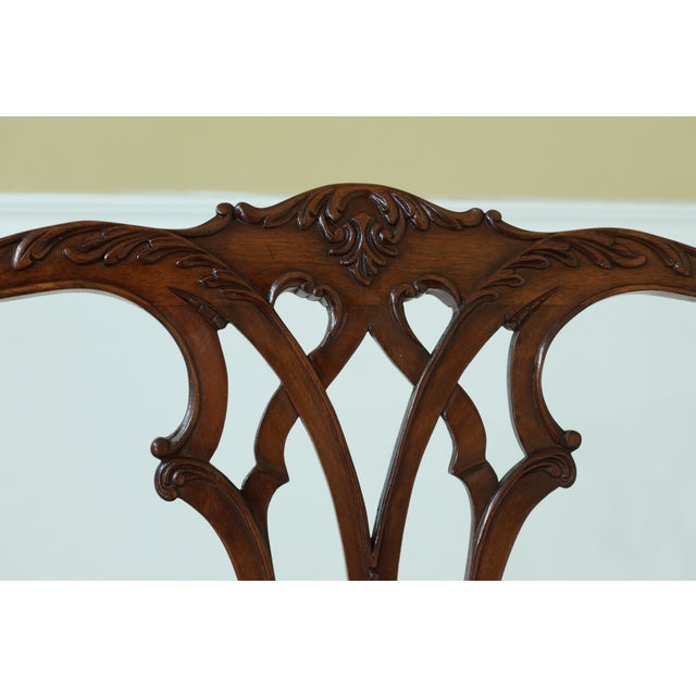 Stickley Ball & Claw Carved Mahogany Arm Chairs - a Pair For Sale In Philadelphia - Image 6 of 12