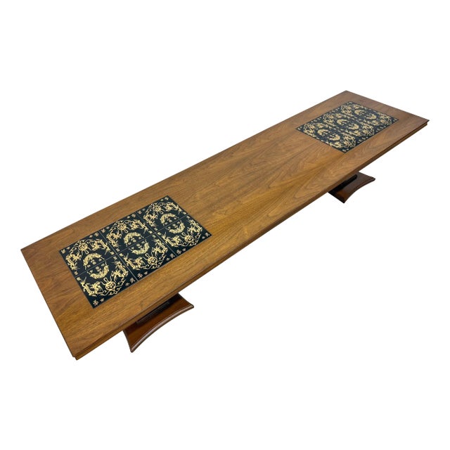 Mid-Century Modern Harvey Probber Style Walnut Coffee Table For Sale