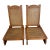 Pair of Antique Oak/Cane Canoe Folding Chairs Circa 1920s For Sale