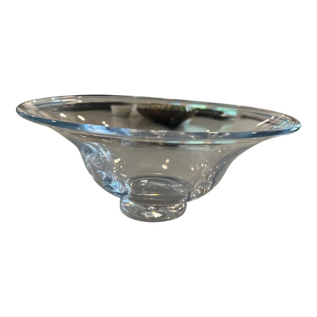 1990s Simon Pearce Glass Bowl For Sale