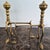 Pair of Handmade Italian Solid Brass Fireplace Andirons For Sale - Image 4 of 7