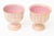 Vintage Aldo Londi for Bitossi Ceramic Seta Pedestal Bowl Pink, Brown, Gold Off White Yellow Hallmarked For Sale - Image 10 of 11