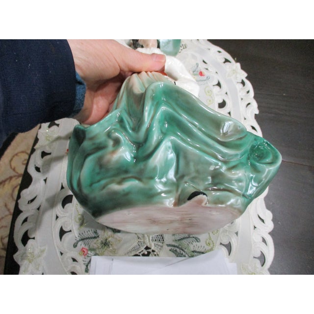 1950s Harder to Find Florence Ceramics Ava Pasadena California Dance Spanish Girl Bowl For Sale - Image 11 of 14