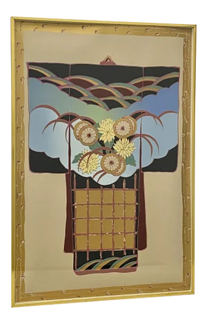 Melanie Lundquist "Kimono" Original Framed Serigraph C.1990