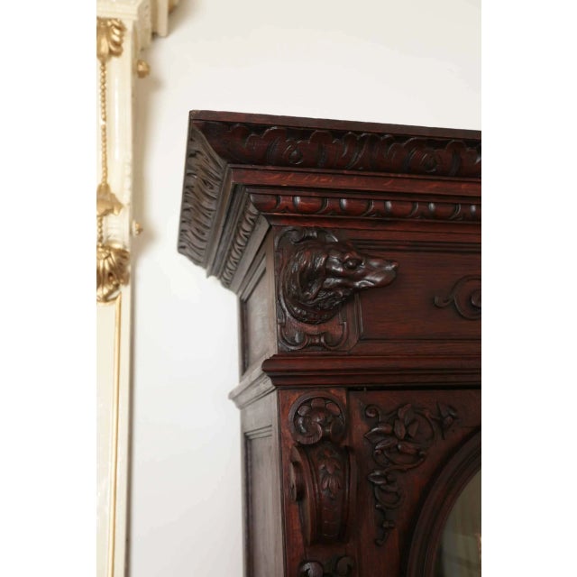 2000 - 2009 Antique Oak Hunting Sideboard For Sale - Image 5 of 7