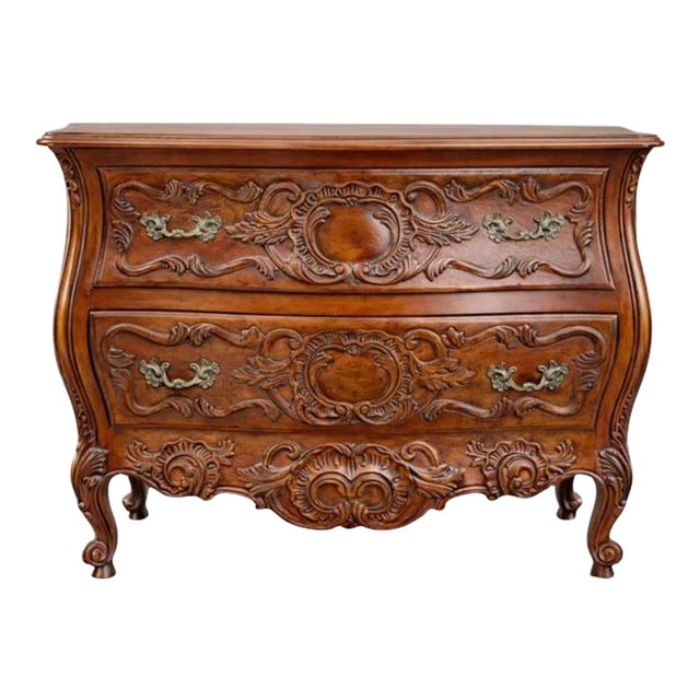 Mid 20th Century John Widdicomb French Louis XV Bombe Chest For Sale