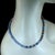 2020s Ajd 17.5 Inch Copper Washed Blue Czech Glass Necklace With Toggle Clasp For Sale - Image 5 of 5