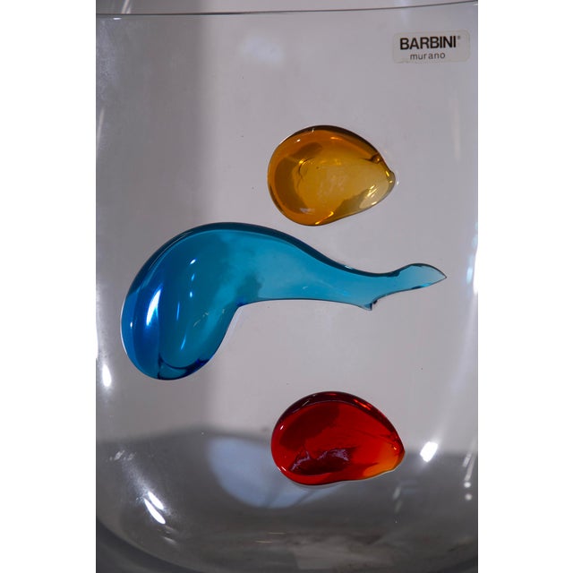 1990s Postmodern Murano Glass Vase from Alfredo Barbini, 1990s For Sale - Image 5 of 9