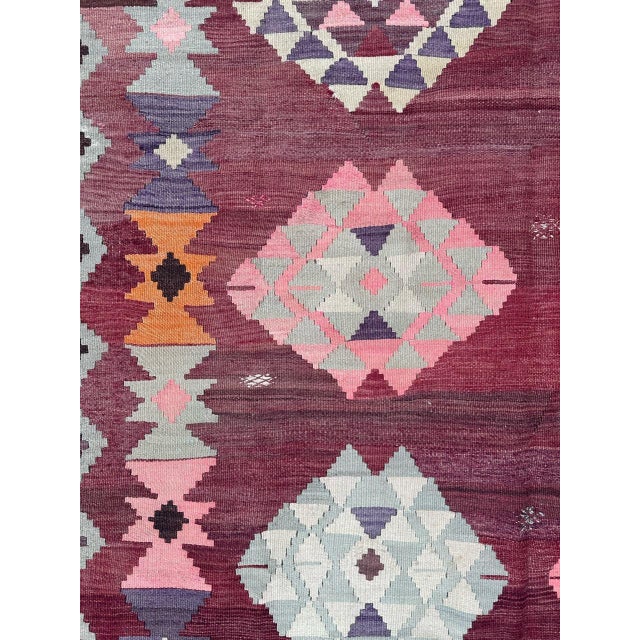 Mid-Century Turkish Anatolian Kilim Rug, 1950s For Sale - Image 17 of 18