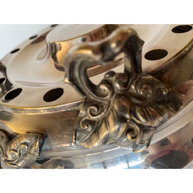Silver Antique Silverplated Food Warmer, 1890s For Sale - Image 8 of 13