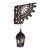 1900-1909 Set of Lanterns on Cast Iron Victorian Style Brackets For Sale