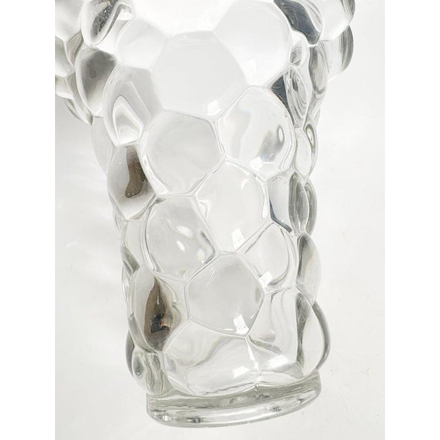 Glass Vase with Bubble Decoration, France, 1980s For Sale - Image 13 of 14