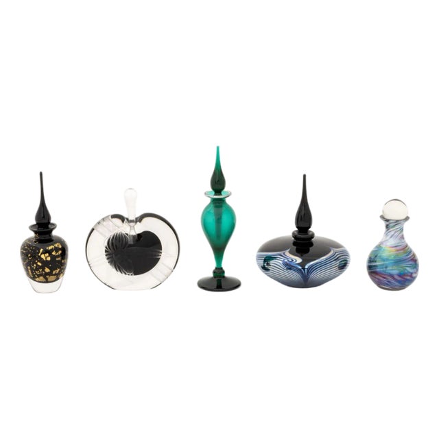 Steven Correia, Etc. Art Glass Perfume Bottles, 5 For Sale