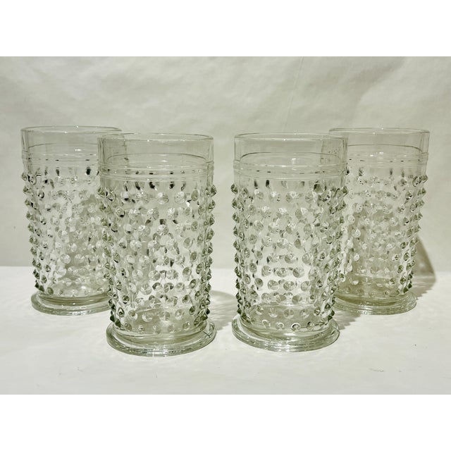 Vintage Hobnail Glasses Fenton Glasses Large Tumblers Set of 4 Chairish