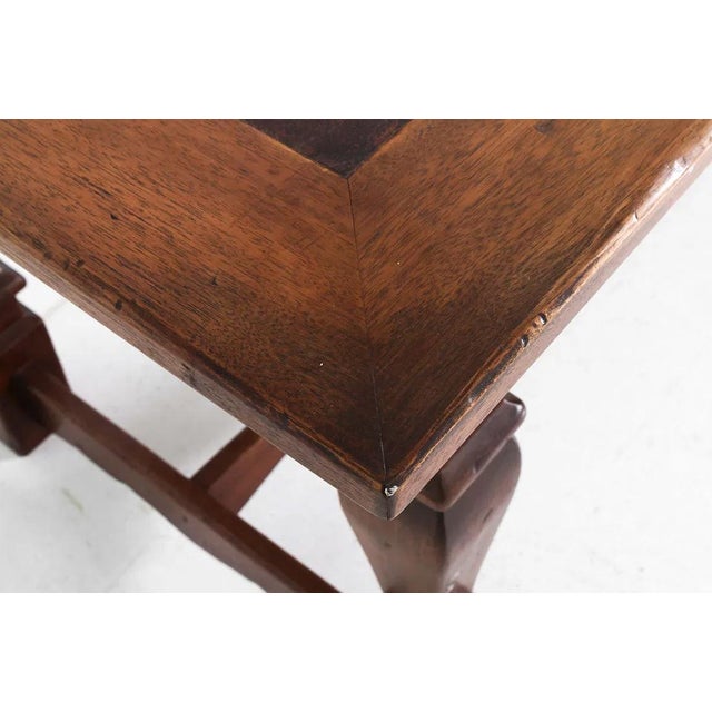 South Cone Home Handmade Traditional Leather topDesk For Sale In New York - Image 6 of 17