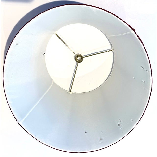 Vintage Hand Painted Ceramic Lamp, Bouillotte Style For Sale - Image 12 of 18