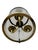 1950s French Brass Lantern with Convex Glass Panels, France, 1950s For Sale - Image 5 of 7