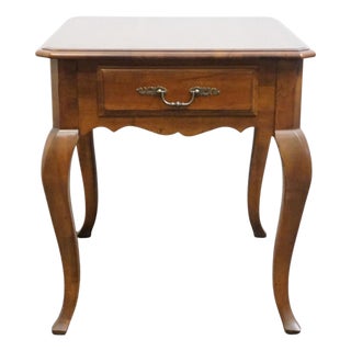 Ethan Allen Country French Collection 22" Accent End Table 26-8203 - 216 Bordeaux Finish For Sale