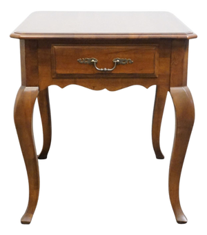 Ethan Allen Country French Collection 22" Accent End Table 26-8203 - 216 Bordeaux Finish