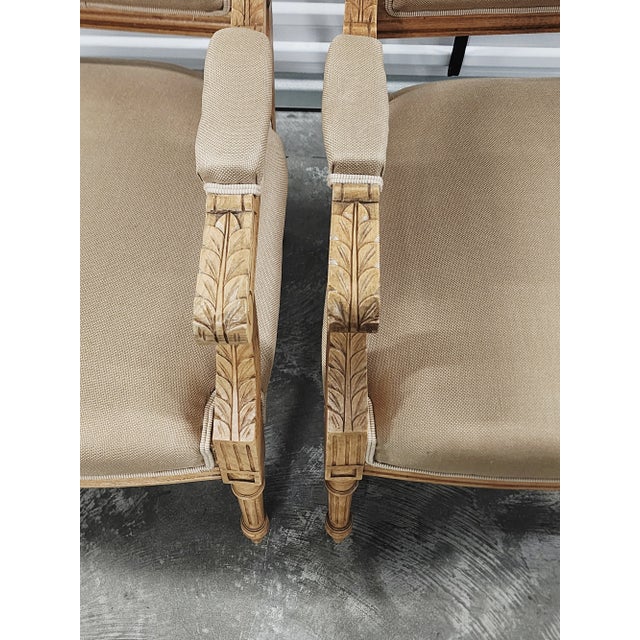 Antique 18th Century French Louis XVI Style Armchairs - A Pair For Sale In New York - Image 6 of 12